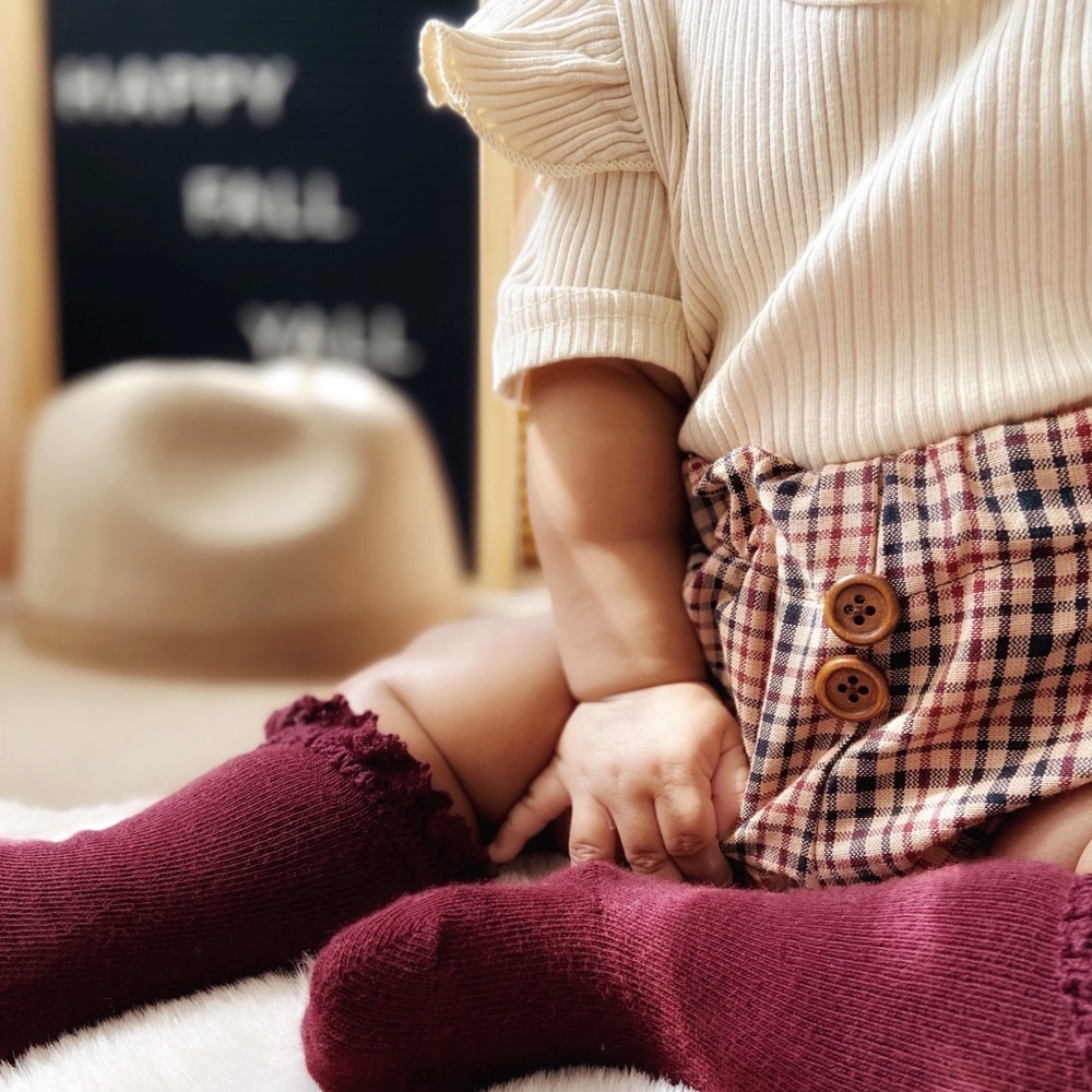 Plaid print bloomer
